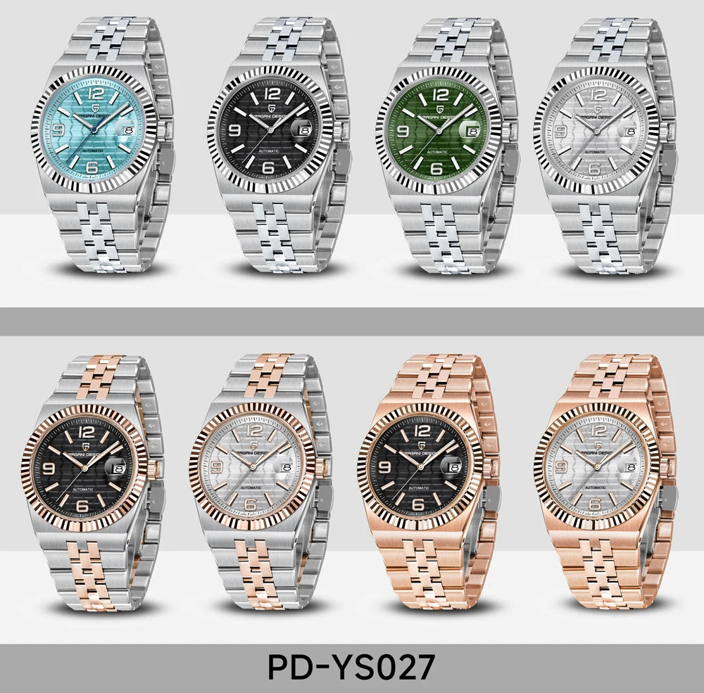 Nuovo Orologio da Uomo PAGANI DESIGN 2026, Orologio Automatico di Lusso, Meccanico, con Vetro Zaffiro AR, Luminoso, Durevole, in Acciaio Inossidabile