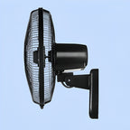 Ventilatore da Parete con 5 Pale 65W con Oscillazione Automatica Ventilatore Oscillante a Muro con 3 Velocità Funzionamento Silenzioso