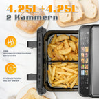 Friggitrice ad Aria 8.5L 2000W con Touch LED e 10 Programmi