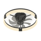 Ventilatore da soffitto a LED con luce, dimmerabile, controllo tramite app, 6 velocità, timer, 3000K-6500K