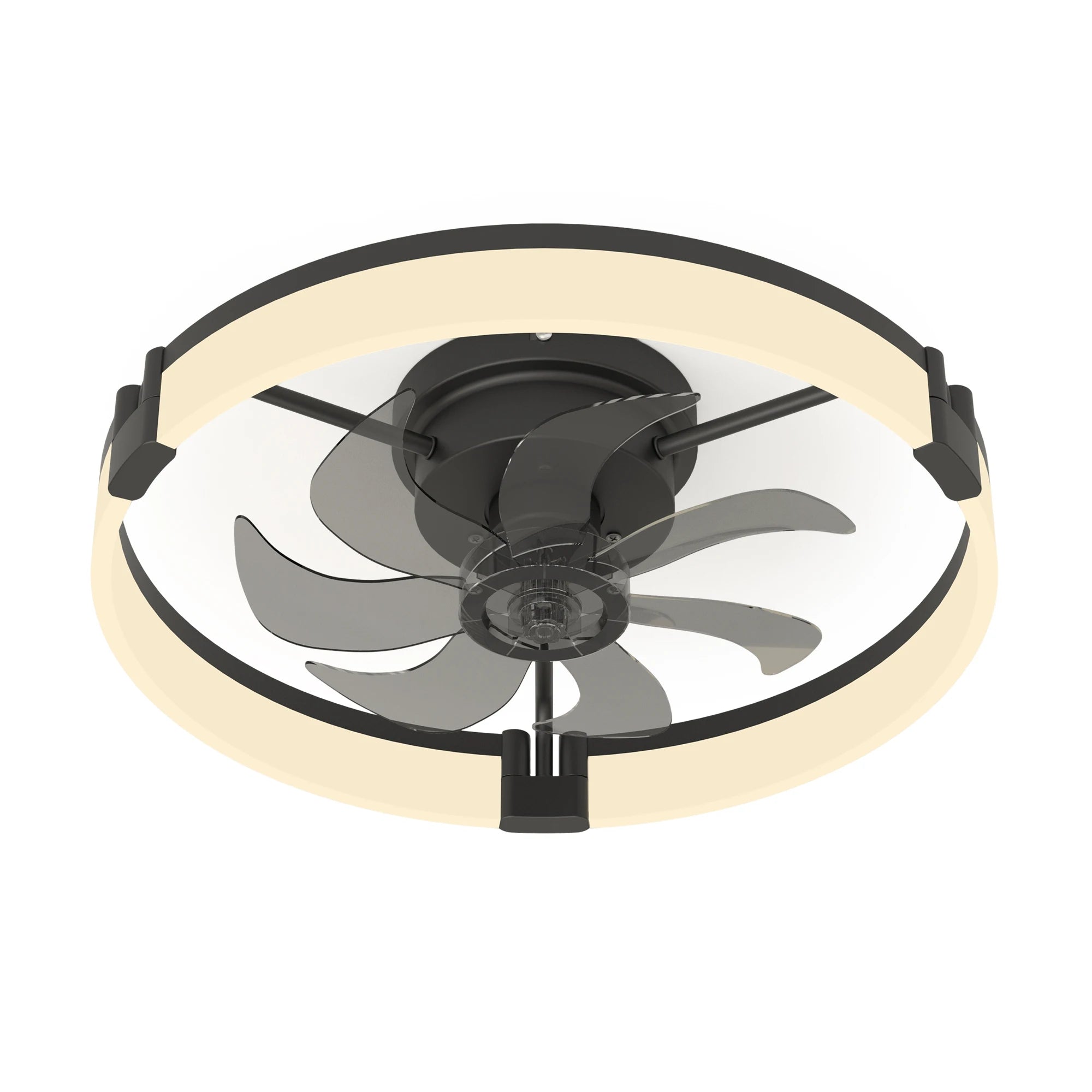 Ventilatore da soffitto a LED con luce, dimmerabile, controllo tramite app, 6 velocità, timer, 3000K-6500K