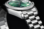 PAGANI DESIGN Orologio Automatico Uomo DD36 Quadrante Meteorite Bianco Acciaio Inossidabile