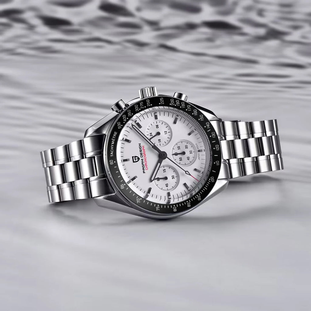 PAGANI DESIGN Orologio da Polso Quarzo PD1701 - Cassa in Acciaio Inossidabile, Vetro Zaffiro, Impermeabile 10 Bar