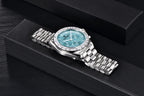 PAGANI DESIGN Orologio da polso al quarzo cronografo blu con vetro zaffiro e cassa in acciaio inossidabile