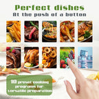Friggitrice ad Aria Calda Senza Olio da 9L con Doppio Cestello e Finestra - Kitchen