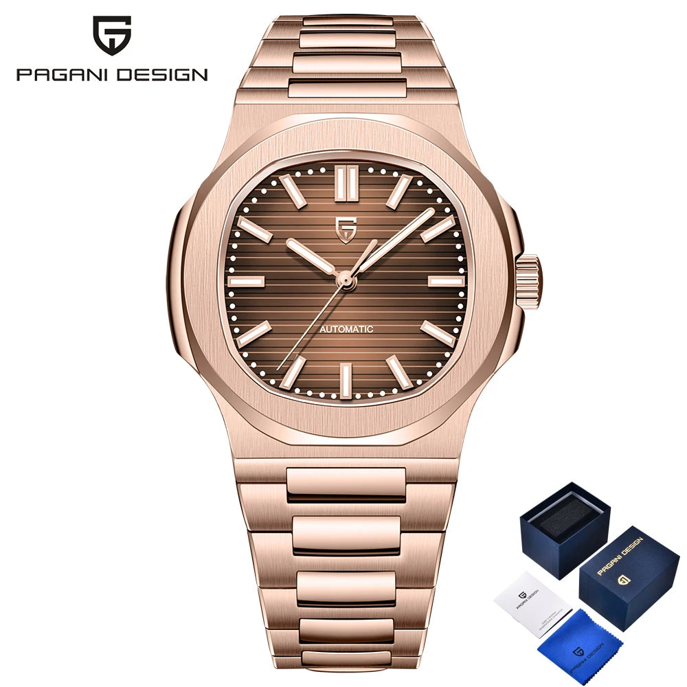 PAGANI DESIGN Orologio da uomo 40MM automatico meccanico lusso oro