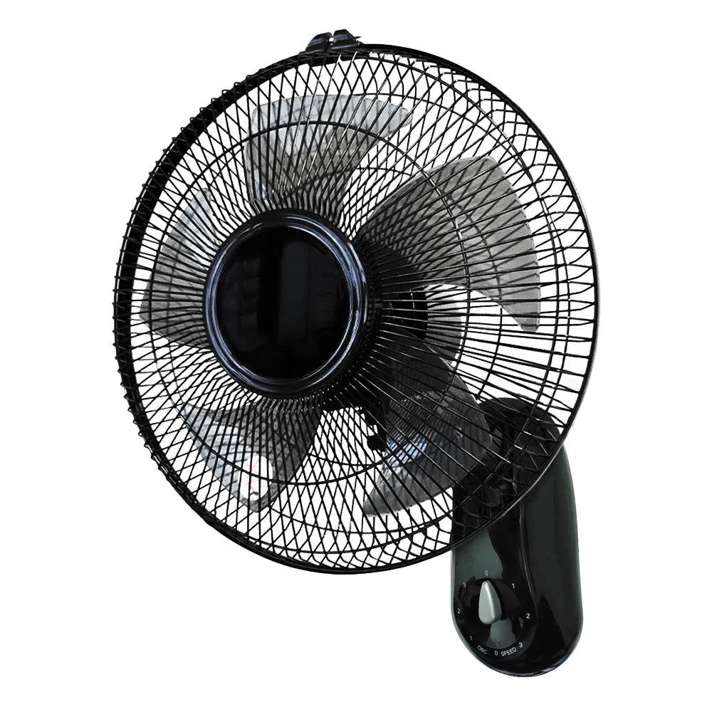 Ventilatore da Parete con 5 Pale 65W con Oscillazione Automatica Ventilatore Oscillante a Muro con 3 Velocità Funzionamento Silenzioso
