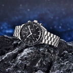 PAGANI DESIGN Orologio da Polso Uomo Luna Quarzo Cronografo Acciaio Inox Nero