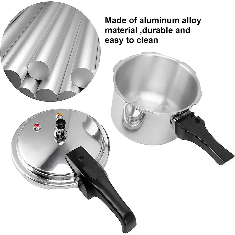 5L Schnellkochtopf aus Aluminiumlegierung, Multifunktions-Schnellkochtopf mit 70kPa, Gas- und Induktionsgeeignet, zum Dämpfen und Schmoren