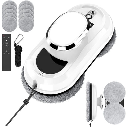 Window Cleaning Robot, Smart Electric Window Cleaner with Remote Control, Automatic Window Washer