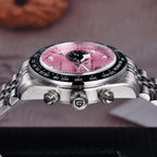 PAGANI DESIGN PD-1813 Orologio al Quarzo da Uomo, Cronografo, Vetro Zaffiro, Impermeabile 10 Bar