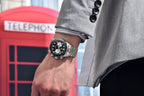 PAGANI DESIGN Orologio da polso al quarzo cronografo uomo, modello Panda, vetro zaffiro, impermeabile 10 bar