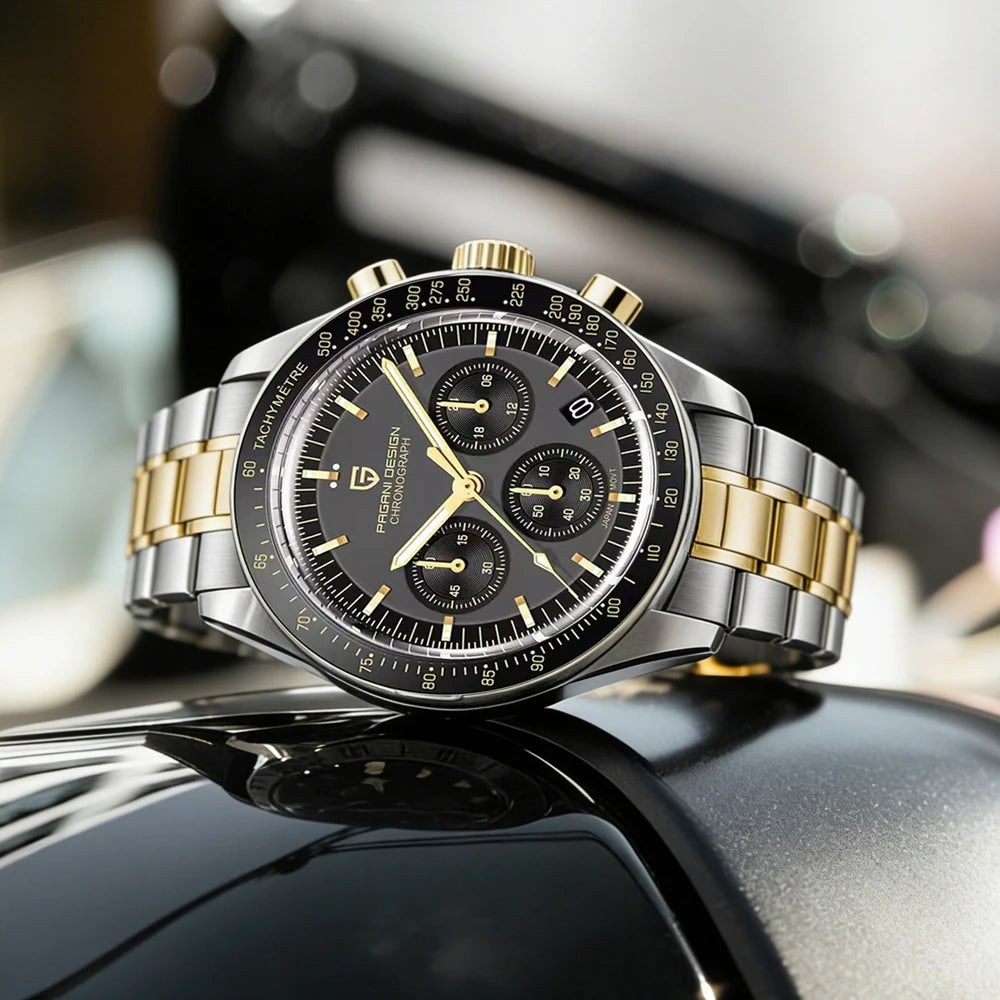 PAGANI DESIGN Orologio da Polso al Quarzo per Uomo Modello PD-1701 Cronografo Sportivo