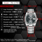 PAGANI DESIGN Nuovo Orologio da Uomo 40mm con Calendario Settimanale, Acciaio Inossidabile, Impermeabile 100M, Vetro Zaffiro AR, Movimento Giapponese di Lusso