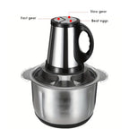 Elektrischer Fleischwolf 5L, Lebensmittelzerkleinerer, Gemüseschneider aus Edelstahl, Küchenmixer für selbstgemachtes Hunde-/Katzenfutter, Küchengerät