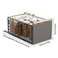 Scaffale portaoggetti con cassetto estraibile, cestino portaoggetti, scaffale per armadio scalabile, organizer per cassetti, per armadi, cucine, sala da pranzo