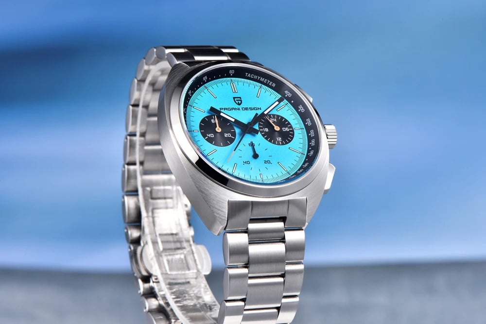 PAGANI DESIGN Orologio da Polso Quarzo Cronografo Uomo Vetro Zaffiro Modello PD1782