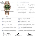 Neuer PAGANI DESIGN D36 mechanischer Luxus-Herrenuhr aus Roségold 2026, Automatik-Datumsuhr, AR-Saphirglas, lokaler Versand