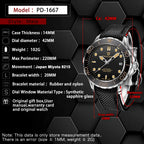 PAGANI DESIGN Orologio Automatico Retrò per Uomo, Acciaio Inossidabile, Modello PD1667