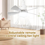 Ventilatore da soffitto piccolo con ricarica USB, ventilatore da campeggio, dormitorio per studenti, tenda portatile da esterno, batteria al litio, durata della batteria ultra lunga