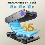 Blossom V20 Akku-Staubsauger, bürstenloser 600W Motor, 55KPA starke Saugkraft, 3-Gang-Einstellung, Voll-Touchscreen, 1,8L großer Staubbehälter, 8-Zellen-Akku, 60 Minuten Laufzeit, Bürste für