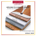 Sprühwischmopp-Set, magischer Flachwischmopp für die Bodenreinigung zu Hause, Haushaltsmopps mit wiederverwendbaren Mikrofaserpads, drehbarer Mopp