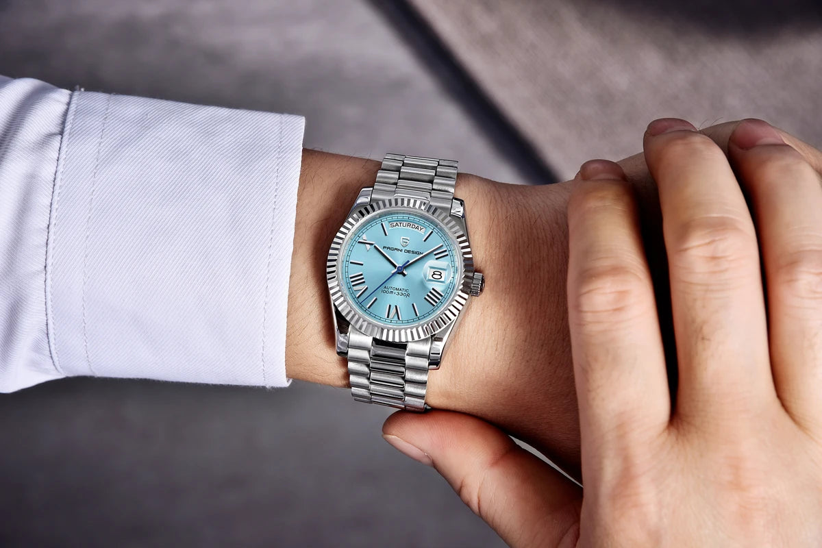 Nuovo Orologio PAGANI DESIGN 2026 con Fasi Lunari, Orologio al Quarzo di Lusso Dorato, Cronografo Sportivo da Uomo VK63, Impermeabile, Vetro Zaffiro AR, Orologio da Polso Luminoso con Ghiera in Ceramica, Cassa in Acciaio Inos