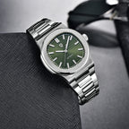 Nuovo Orologio Meccanico Automatico di Lusso Pugani da Uomo con Vetro Zaffiro Antiriflesso e Lancette Luminose, Orologio Sportivo da Uomo, Consegna Locale
