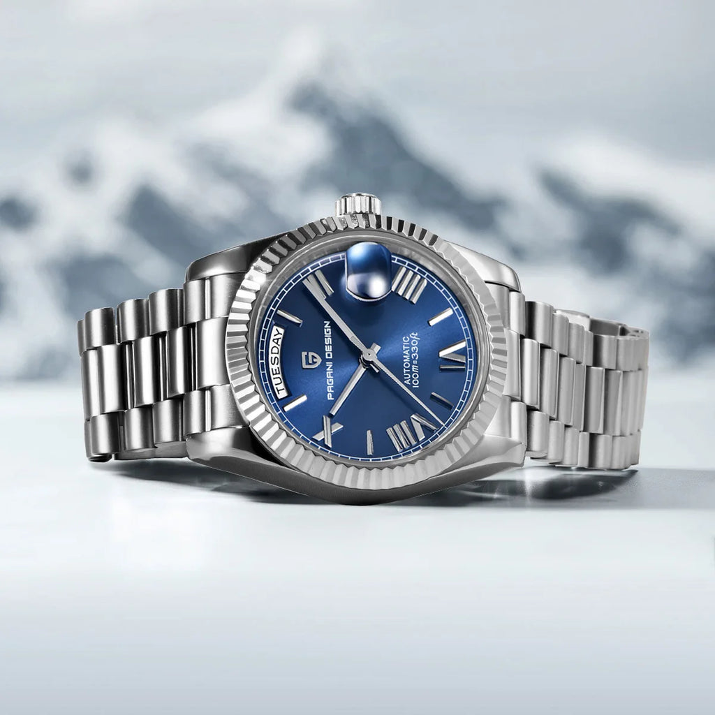 Gaphani DESIGN Herrenuhren Blau, Luxus-Automatikuhr für Herren, Saphirglas AR, mechanische Uhr, Lieferung aus EU-Lager