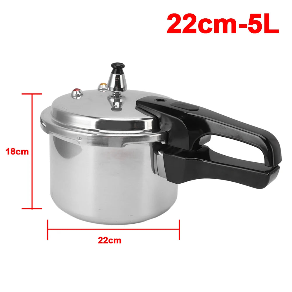 5L Schnellkochtopf aus Aluminiumlegierung, Multifunktions-Schnellkochtopf mit 70kPa, Gas- und Induktionsgeeignet, zum Dämpfen und Schmoren