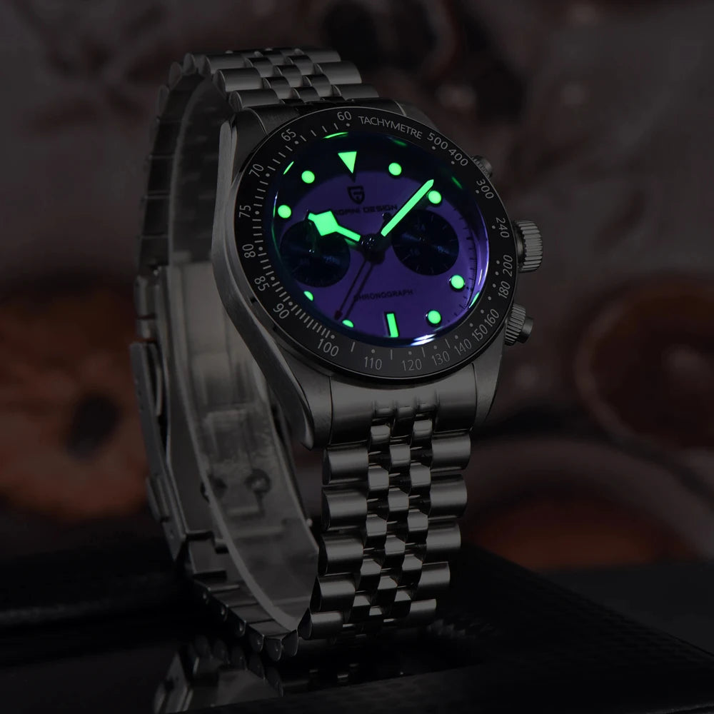 Orologi da uomo PAGANI DESIGN Panda VK34, cronografo sportivo, orologio di lusso da uomo, vetro zaffiro AR, vetro ceramico luminescente, regalo per uomo
