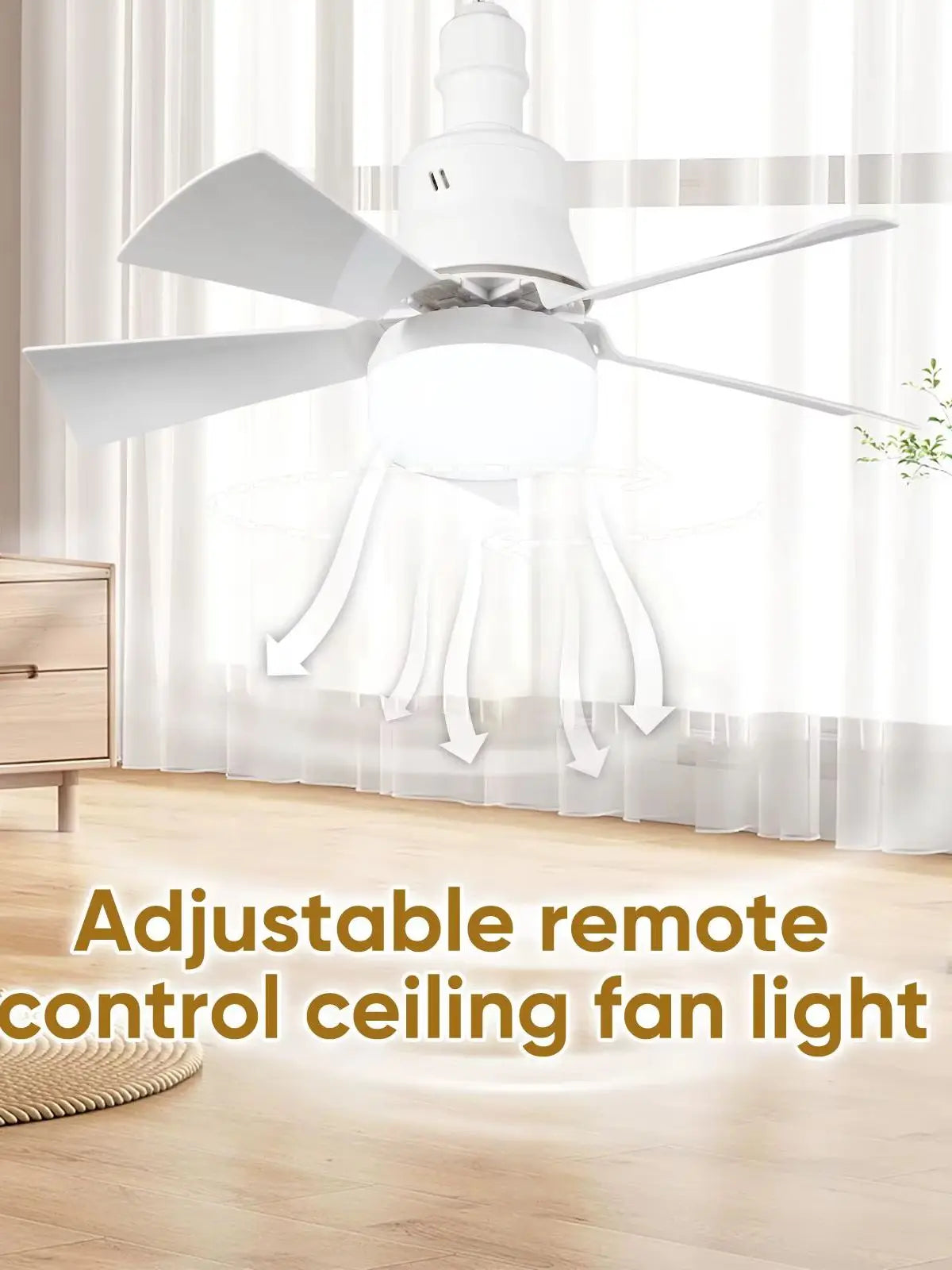 Ventilatore da soffitto piccolo con ricarica USB, ventilatore da campeggio, dormitorio per studenti, tenda portatile da esterno, batteria al litio, durata della batteria ultra lunga