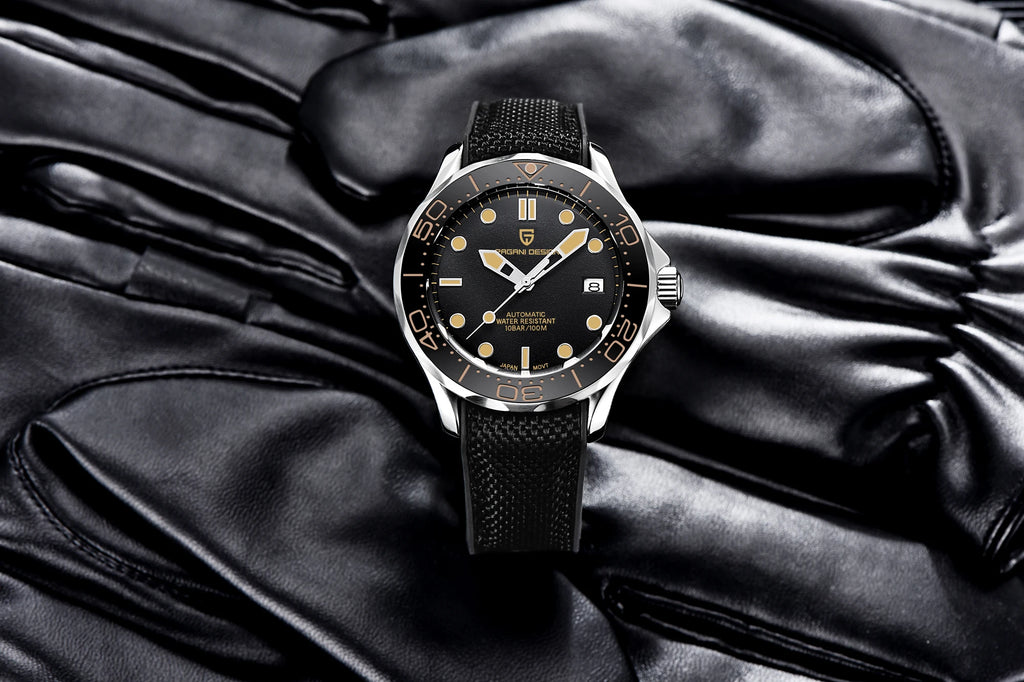 Orologi da uomo PAGANI DESIGN, orologio meccanico automatico di lusso, orologio da uomo resistente all'acqua, vetro zaffiro AR, orologio leggero, spedizione locale UE