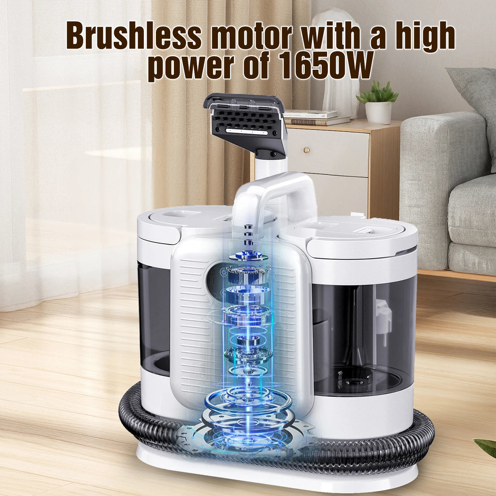 2-in-1 Dampfreiniger mit Sprühfunktion, 1650W, intelligenter tragbarer Roboter für die Reinigung von Teppichen, Sofas und Autos, Smart Home Gerät