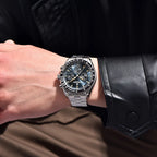 PAGANI DESIGN Orologio da Uomo al Quarzo V6 Moon Cronografo Sportivo Acciaio Inossidabile