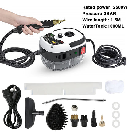 2500W High Pressure Steam Cleaner, Portable High Temperature Steam Cleaning Machine for Air Conditioners, Range Hoods, Cars, Sofas