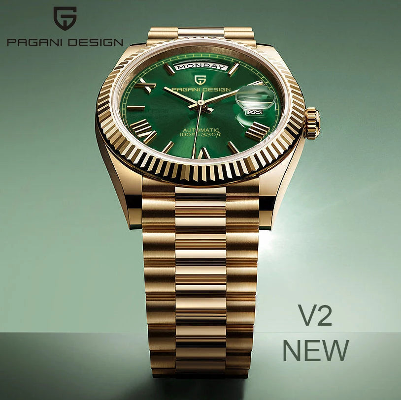 PAGANI DESIGN DD36 Oro Verde V2 Mechanische Herrenuhren Luxus-Automatikuhr für Herren 2026 Neue Armbanduhr mit Saphirglas AR