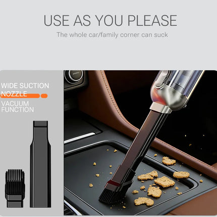SZUK New Portable Car Vacuum Cleaner, Multi-function Mini Blower with LED Light, Powerful Cordless Vacuum Cleaner