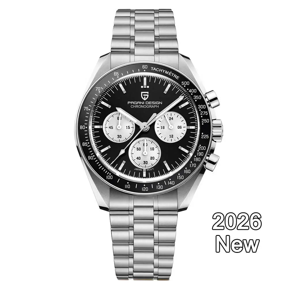 PAGANI DESIGN Orologio da Polso Quarzo PD1701 - Cassa in Acciaio Inossidabile, Vetro Zaffiro, Impermeabile 10 Bar