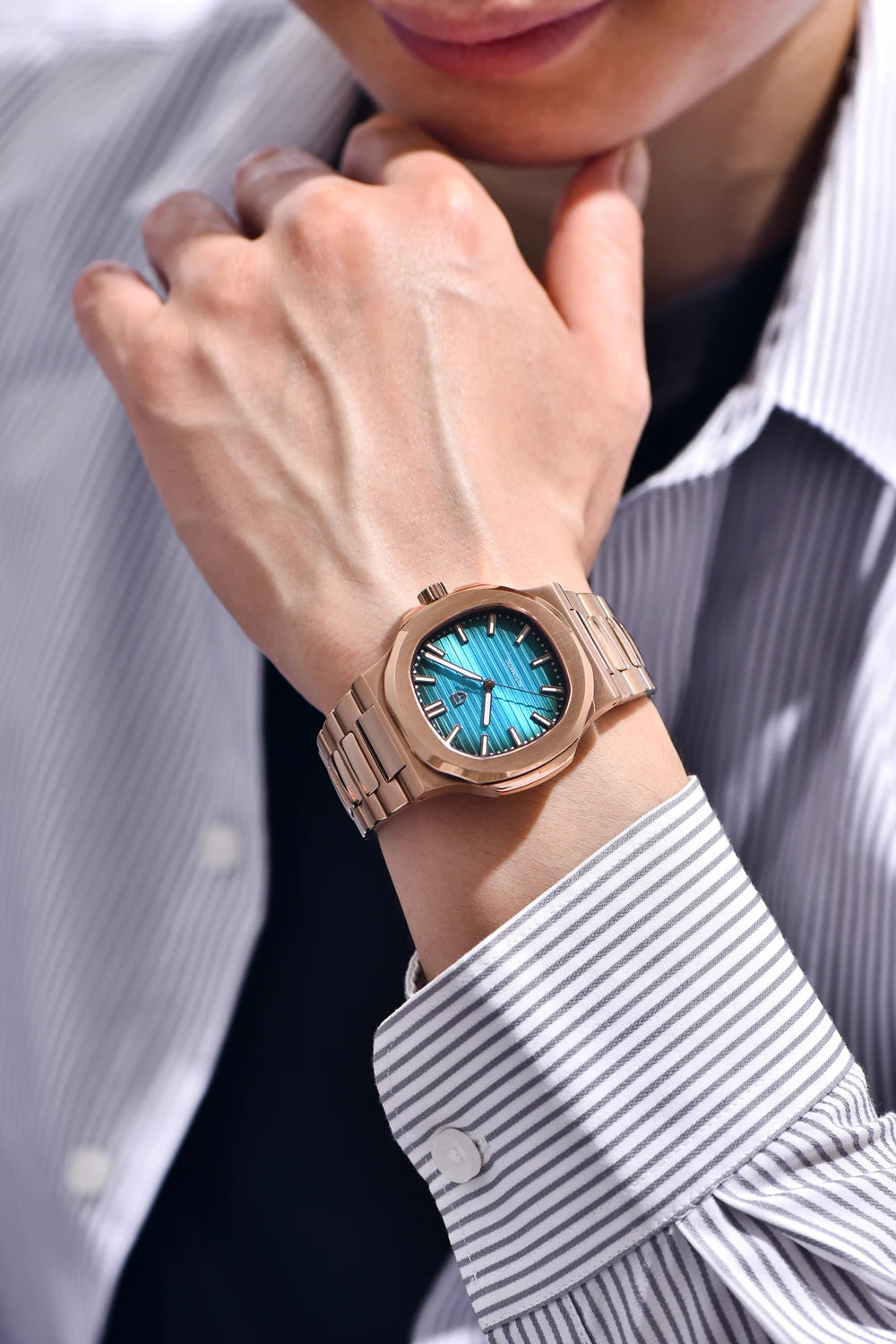 PAGANI DESIGN Orologio da uomo 40MM automatico meccanico lusso oro