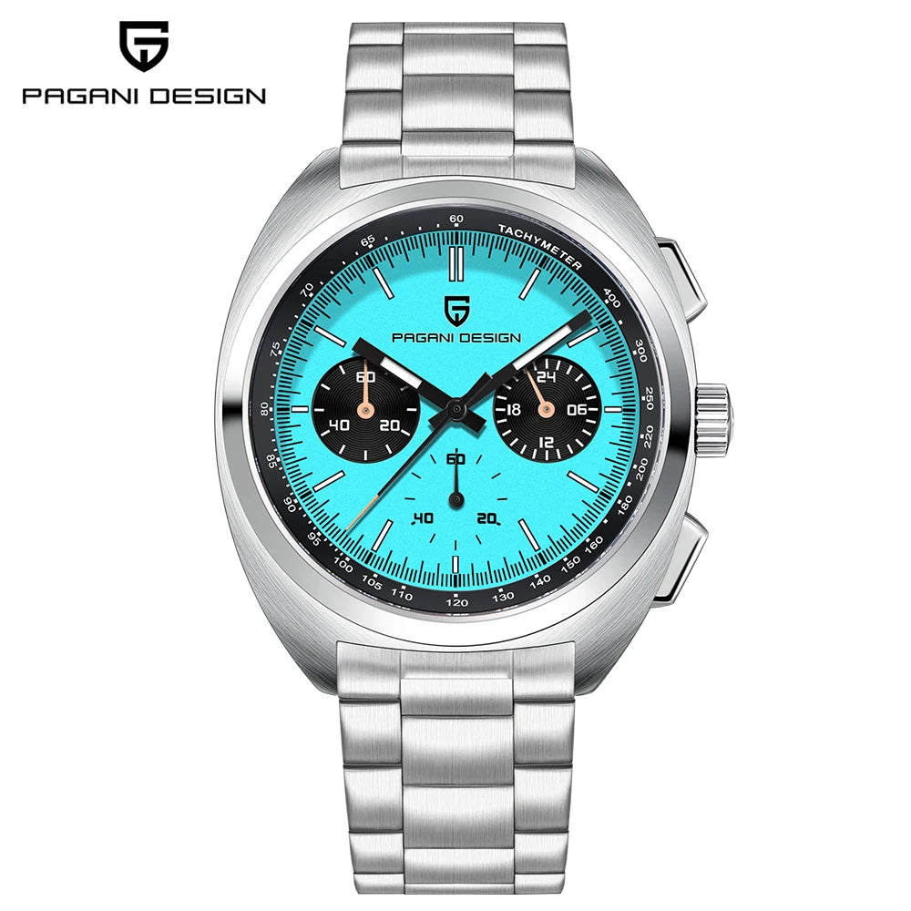 PAGANI DESIGN Orologio da Polso Quarzo Cronografo Uomo Vetro Zaffiro Modello PD1782