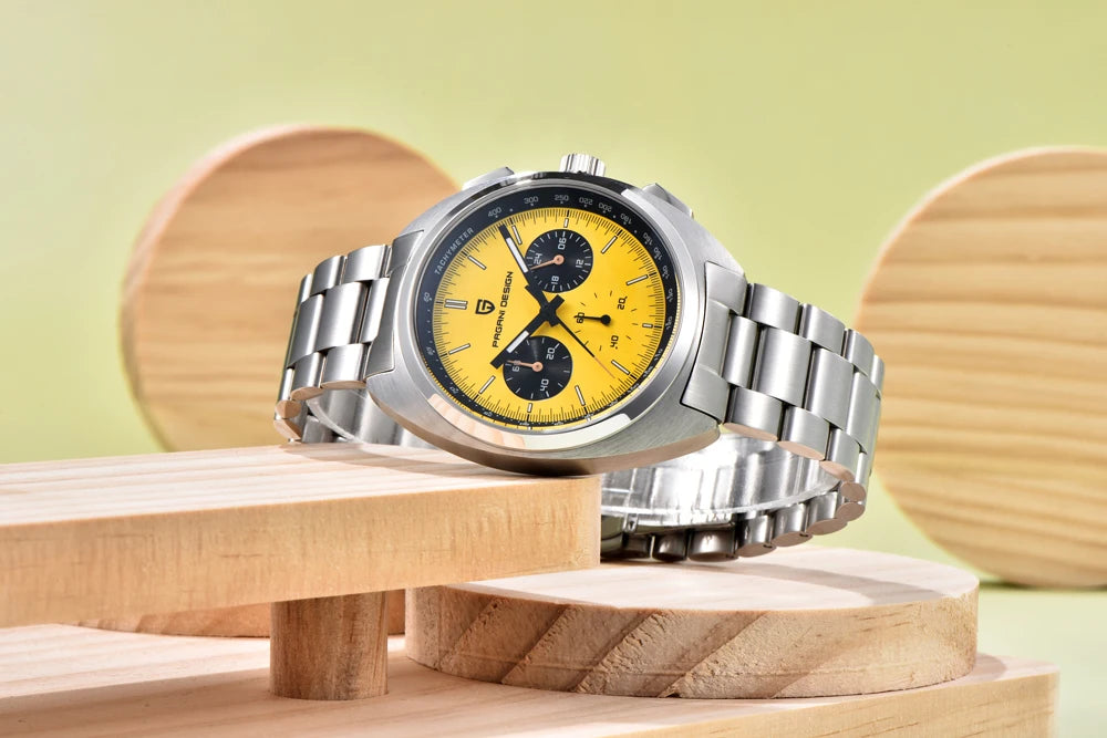 PAGANI DESIGN Orologio da Polso Quarzo Cronografo Uomo Vetro Zaffiro Modello PD1782