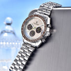 PAGANI DESIGN Saturn Orologio da Polso al Quarzo Cronografo Sportivo Acciaio Inossidabile Impermeabile 10 Bar