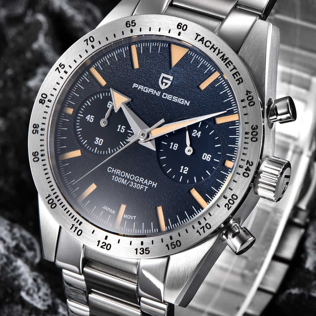 Orologio da Uomo PAGANI DESIGN Modello PD1766 al Quarzo Cronografo Sportivo in Acciaio Inossidabile