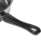12-teiliges Topfset aus Edelstahl mit Glasdeckeln, induktionsgeeignet, Töpfe und Pfannen, Milchtopf