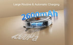 Teendow D10S Max 2600mAh Saug- und Wischroboter mit Selbstentleerungsstation 4500Pa Starke Saugkraft 3L Staubbeutel Intelligente Kartierung