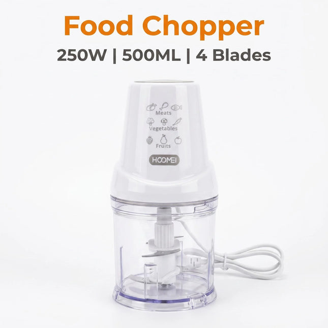 Tritacibo Elettrico 300W Alta Potenza, Capacità 2L, In Acciaio Inossidabile, Macinatore per Cucina, Adatto per Aglio, Carne, Verdure e Frutta Secca