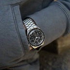 PAGANI DESIGN Moon ST6 Orologio da Uomo al Quarzo con Cronografo, Cassa in Acciaio Inossidabile, Vetro Zaffiro, Modello PD1701