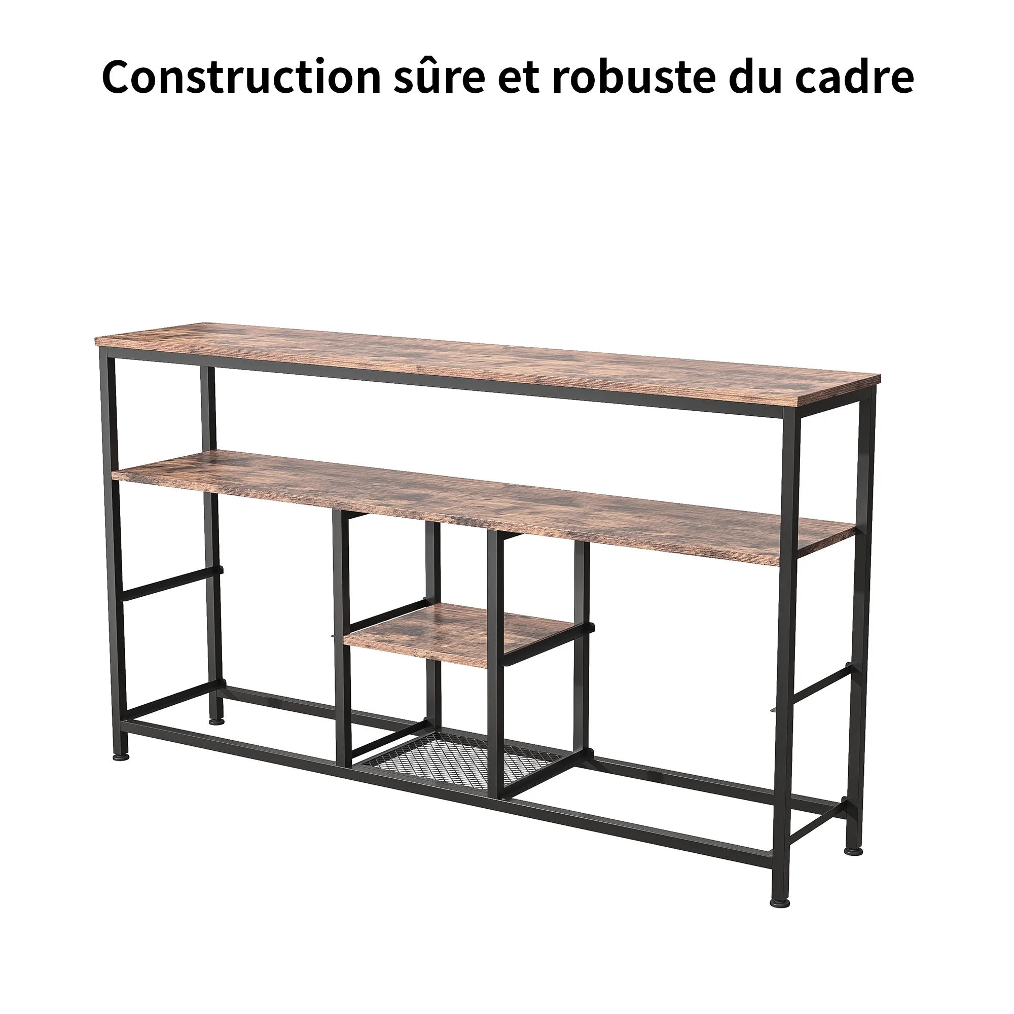 Anajqaqia Moderner TV-Ständer mit 4 Schubladen, Aufbewahrungsschrank mit LED-Beleuchtung, Metallrahmen, geeignet für Wohnzimmer und Schlafzimmer, 137 x 30 x 78 cm