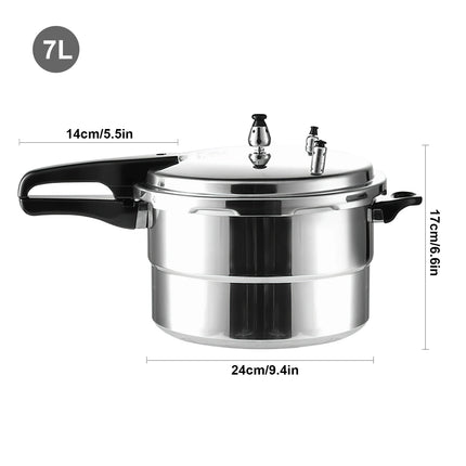 3L Aluminium Pressure Cooker Multi-functional Mini Pressure Cooker Gas Stove Explosion-proof Pressure Cooker for Home Restaurant